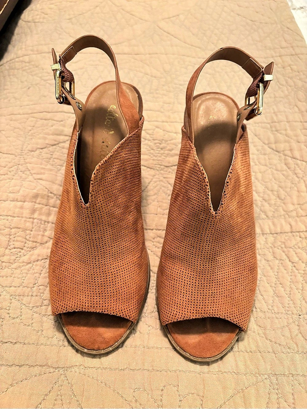 ALTAR’D STATE Women's Brown Wedge Sandals Size US 8.5